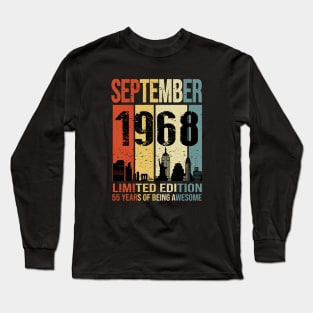 Made In 1963 September 60 Years Of Being Awesome Long Sleeve T-Shirt